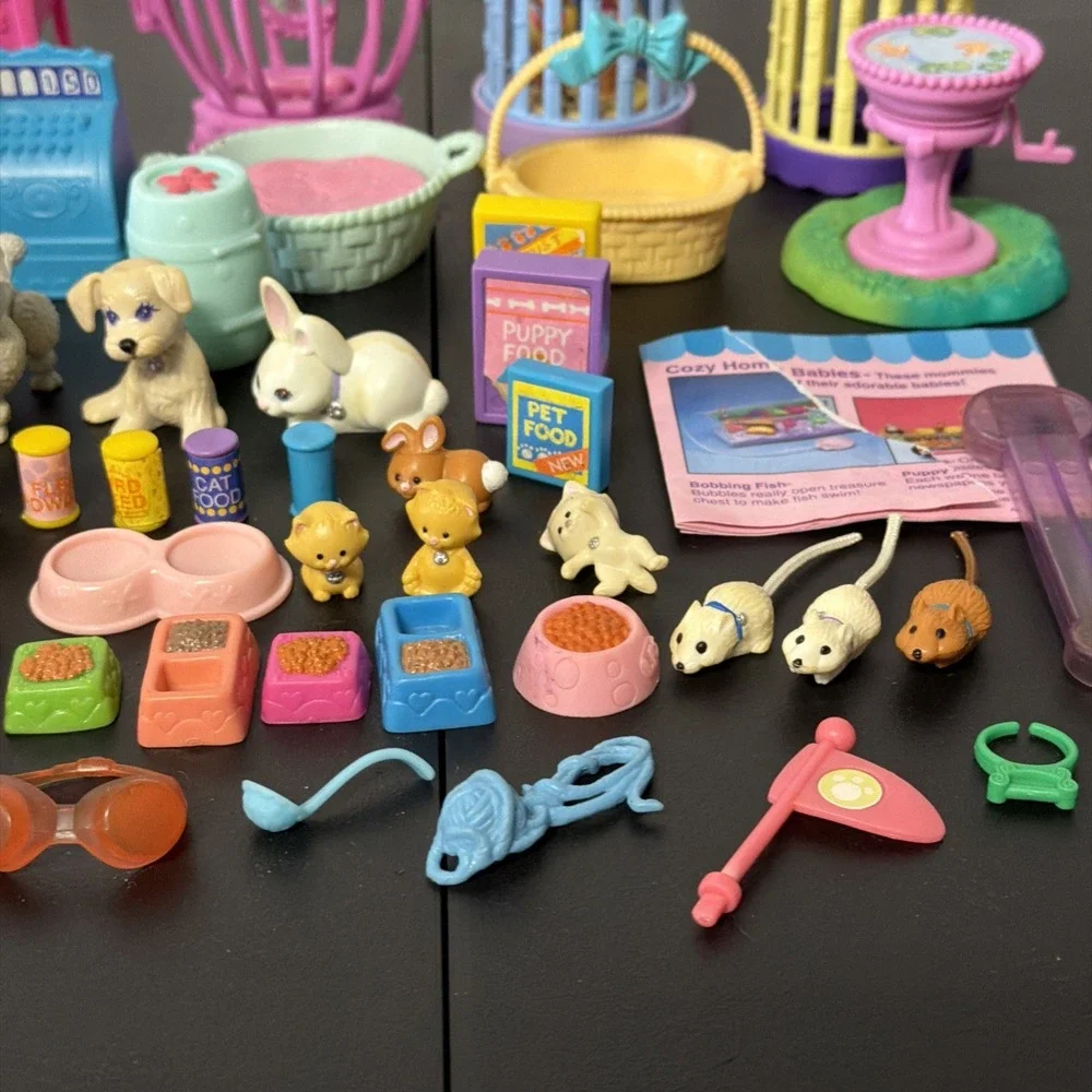 LITTLEST PET SHOP 90s KENNER PRESENTS VINTAGE LOT Pets, Accessories, Food
